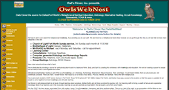 Desktop Screenshot of owlswebnest.com